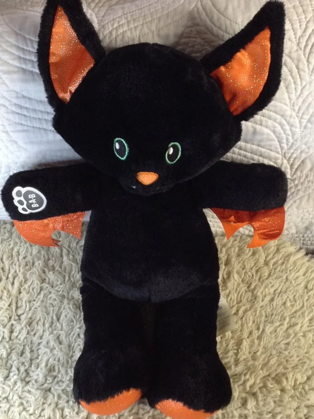 2023 Build a Bear Fangtastic Bat Halloween Stuffy October 31 Kidcore Collectible